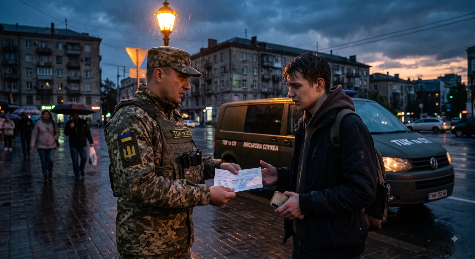 Вручення документів представником ТЦК